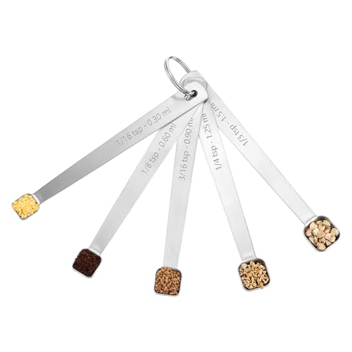 Mini Messlöffel Set 5 Stück 1,5ml | 1,25 ml | 0,9 ml | 0,6 ml | 0,3 ml Dosierlöffel Set Edelstahl Messlöffels Kleine Messlöffel Teelöffel Kochen Backen Messen Löffel Gewürzlöffel Küchenzubehör Mini Messlöffel Set 5 Stück 1,5ml | 1,25 ml | 0,9 ml | 0,6 ml | 0,3 ml Dosierlöffel Set Edelstahl Messlöffels Kleine Messlöffel Teelöffel Kochen Backen Messen Löffel Gewürzlöffel Küchenzubehör von Bruislard