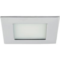 Brumberg LED-Einbaudownlight, IP44, chrom, quadratisch - 12128023 von Brumberg Leuchten GmbH & Co. KG