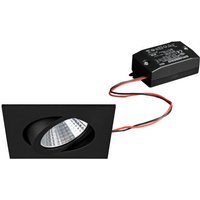 Brumberg LED-Einbaustrahlerset, schaltbar, schwarz, quadratisch - 38364083 von Brumberg Leuchten GmbH & Co. KG