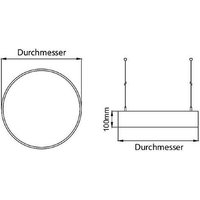 Brumberg 13605173 13605173 LED-Pendelleuchte LED 25W Weiß von Brumberg