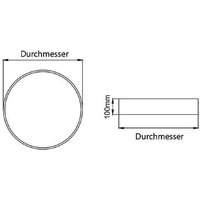 Brumberg 13685163 13685163 LED-Deckenleuchte LED 25W Silber von Brumberg