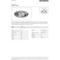 Brumberg 196303 196303 Einbauleuchte Halogen GX5.3 50W Chrom (matt) von Brumberg