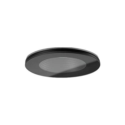 Einbau-Downlight COVER-UP für MR16 LED Modul max. 14W, IP44, Rund, Aluminium/Dekoglas, ohne BG, starr, Schwarz/klar von Brumberg