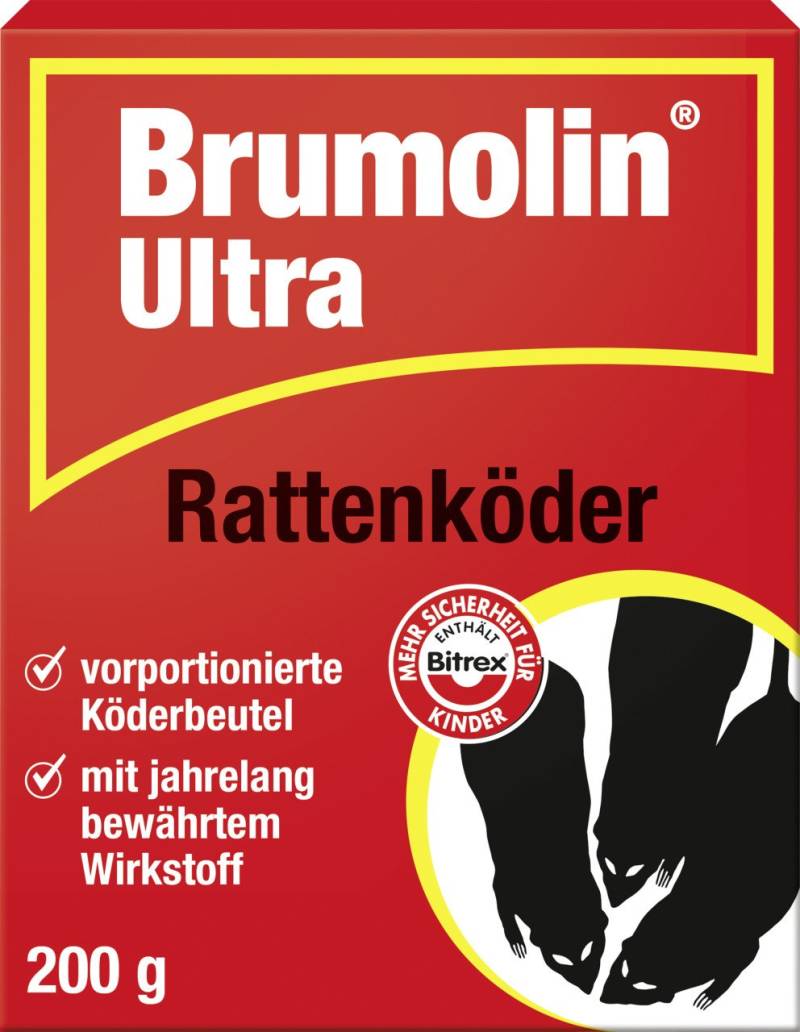 Brumolin Ultra Rattenköder 200 g von Brumolin