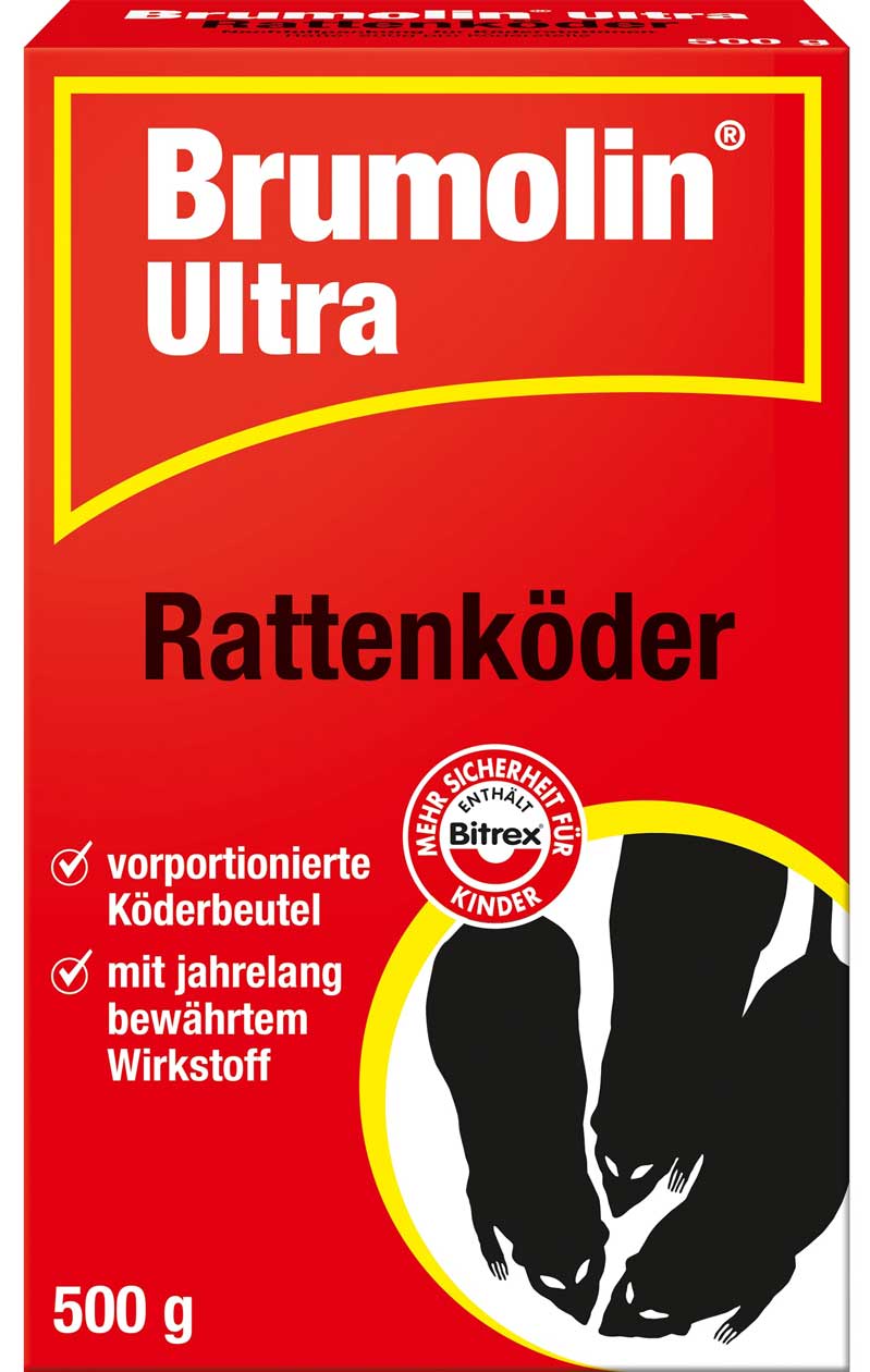 Brumolin Ultra Rattenköder 500 g von Brumolin