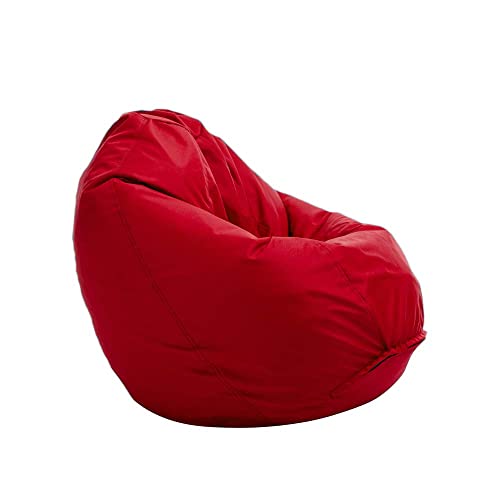 Bruni Kinder-Sitzsack Classico S in Rot – Sitzsack mit Innensack für Kinder, Abnehmbarer Bezug, lebensmittelechte EPS-Perlen als Bean-Bag-Füllung, aus Deutschland von Bruni