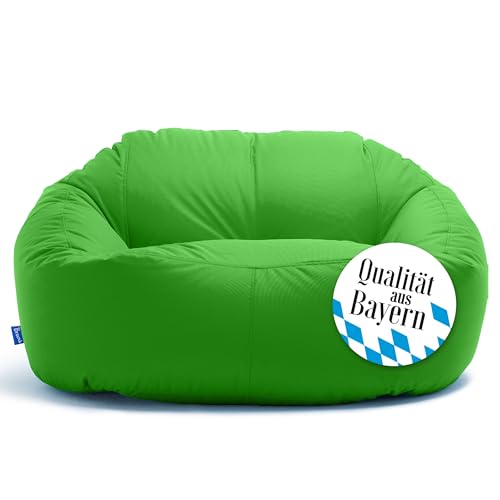 Bruni Lounge Sitzsack-Sofa in Grün – Indoor und Outdoor XXL Sitzsack-Lounge, Couch für 1-2 Personen von Bruni