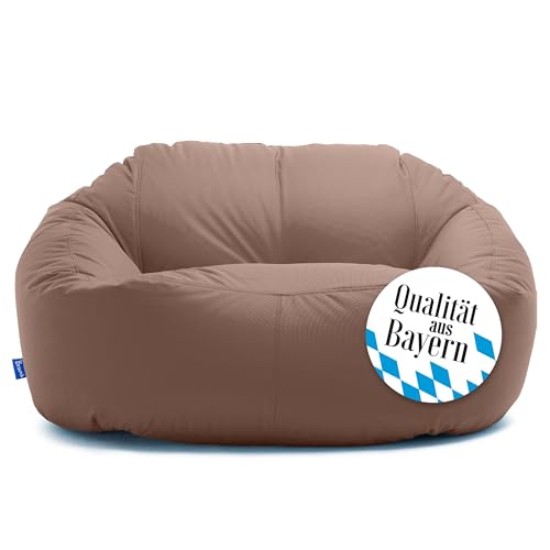 Bruni Lounge Sitzsack-Sofa in Hellbraun – Indoor und Outdoor XXL Sitzsack-Lounge, Couch für 1-2 Personen von Bruni
