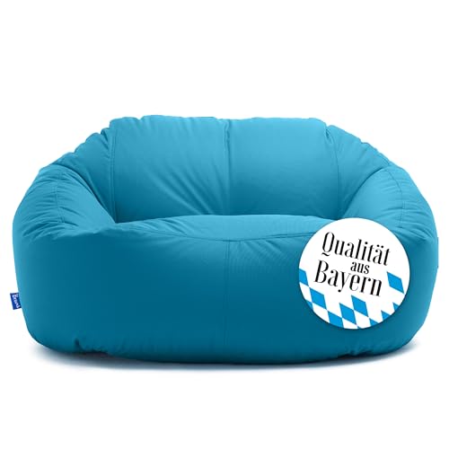 Bruni Lounge Sitzsack-Sofa in Lichtblau – Indoor und Outdoor XXL Sitzsack-Lounge, Couch für 1-2 Personen von Bruni