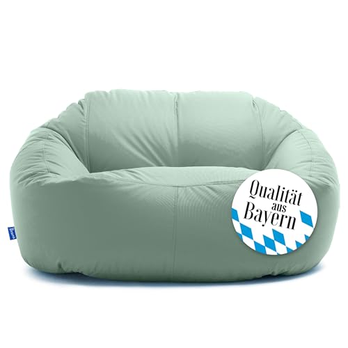 Bruni Lounge Sitzsack-Sofa in Minzgrün – Indoor und Outdoor XXL Sitzsack-Lounge, Couch für 1-2 Personen von Bruni