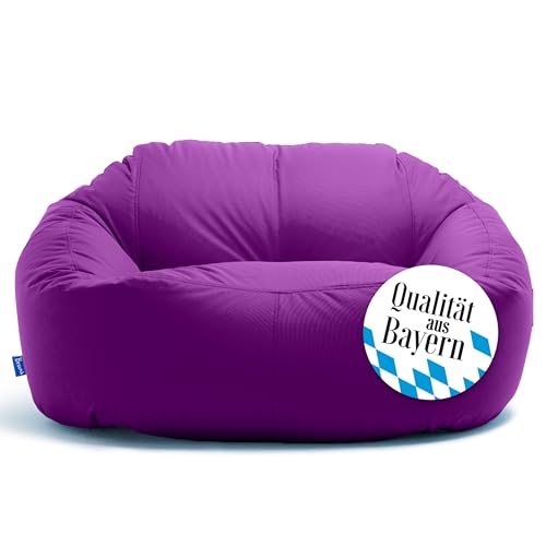 Bruni Lounge Sitzsack-Sofa in Violett – Indoor und Outdoor XXL Sitzsack-Lounge, Couch für 1-2 Personen von Bruni