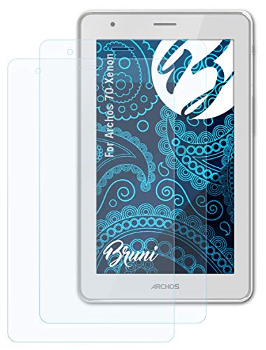 Bruni Schutzfolie kompatibel mit Archos 70 Xenon Folie, glasklare Displayschutzfolie (2X) von Bruni