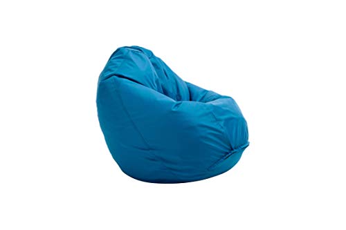Bruni Sitzsack Classico L in Blau – XL Sitzsack mit Innensack zum Lesen, Abnehmbarer Bezug, lebensmittelechte EPS-Perlen als Bean-Bag-Füllung, großer Sitzsack aus Deutschland von Bruni