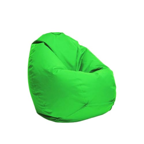 Bruni Riesen-Sitzsack Classico L in Grün – XXL Sitzsack mit Innensack zum Lesen, Abnehmbarer Bezug, lebensmittelechte EPS-Perlen als Bean-Bag-Füllung, aus Deutschland von Bruni