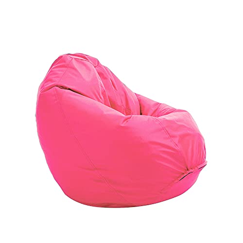 Bruni Sitzsack Classico L in Pink – XL Sitzsack mit Innensack zum Lesen, Abnehmbarer Bezug, lebensmittelechte EPS-Perlen als Bean-Bag-Füllung, aus Deutschland von Bruni