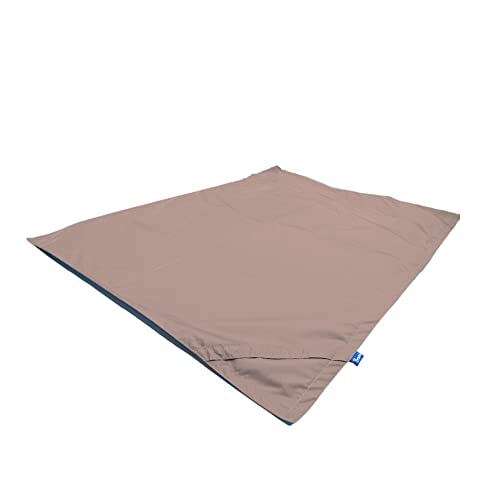 Bruni Sitzsack-Wechselhülle - Sitzsack-Bezug für alle rechteckigen 180 x 140 cm XXL-Sitzsäcke, Material wasserdicht, Indoor und Outdoor geeignet, extrem robust (Hellbraun) von Bruni