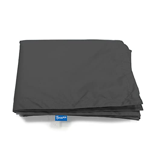 Bruni Sitzsack-Wechselhülle (grau) inklusive Innenhülle - Sitzsack-Bezug für alle rechteckigen 180 x 140 cm XXL-Sitzsäcke, Indoor- und Outdoor-Sitzsack-Hülle ohne Füllung von Bruni