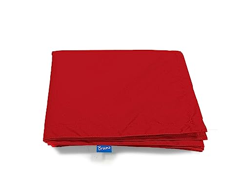 Bruni Sitzsack-Wechselhülle (rot) inklusive Innenhülle - Sitzsack-Bezug für alle rechteckigen 180 x 140 cm XXL-Sitzsäcke, Indoor- und Outdoor-Sitzsack-Hülle ohne Füllung von Bruni