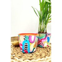 Bunte Blumentöpfe | Handbemalter Bunter Blumentopf Bunte Blumentöpfe | Handbemalter Bunter Blumentopf von BruniPots