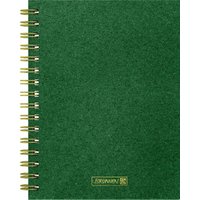BRUNNEN Premium Wire Notizbuch DIN A5 punktkariert dunkelgrün von Brunnen
