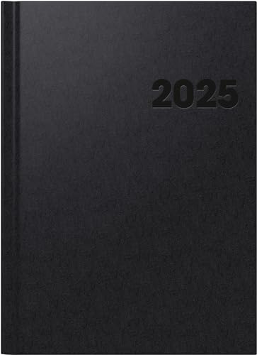 BRUNNEN Buchkalender Modell 781 (2025), 2 Seiten = 1 Woche, A4, 144 Seiten, Balacron-Einband, schwarz von Brunnen