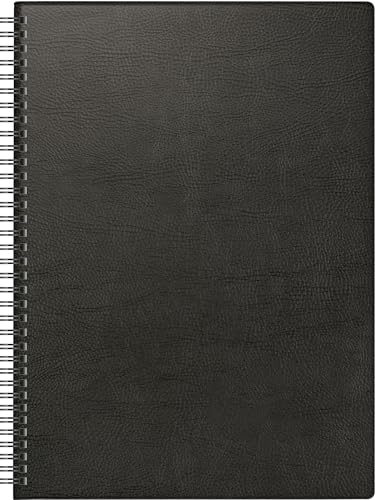 BRUNNEN Buchkalender Modell 781 (2025), 2 Seiten = 1 Woche, A4, 144 Seiten, Kunststoff-Einband, schwarz von Brunnen