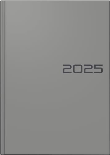 BRUNNEN Buchkalender Modell 795 (2025), 1 Seite = 1 Tag, A5, 352 Seiten, Balacron-Einband, grau von Brunnen