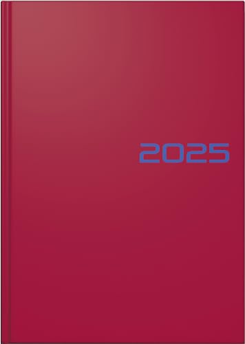 BRUNNEN Buchkalender Modell 795 (2025), 1 Seite = 1 Tag, A5, 352 Seiten, Balacron-Einband, rot von Brunnen