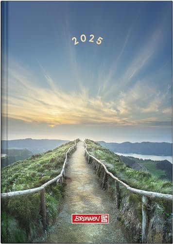BRUNNEN Buchkalender Modell 795 (2025) „Mountain Trail“, 1 Seite = 1 Tag, A5, 352 Seiten, Grafik-Einband, bunt von Brunnen