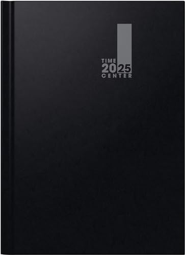 BRUNNEN Buchkalender TimeCenter Modell 724 (2025), 2 Seiten = 1 Woche, A4, 336 Seiten, Baladek-Einband, schwarz von Brunnen