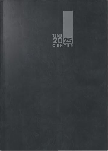 BRUNNEN Buchkalender TimeCenter Mod. 725 2025 | A5, Kunststoff, schwarz von BRUNNEN