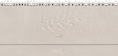 BRUNNEN Querterminbuch Modell 772 (2025), 2 Seiten = 1 Woche, 297 × 105 mm, 112 Seiten, Naturkarton, hanf von Brunnen