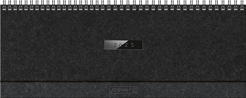 BRUNNEN Querterminbuch Modell 774 (2025) „Suburb Streets“, 2 Seiten = 1 Woche, 326 × 102 mm, 112 Seiten, Naturkarton mit verlängerter Rückwand, schwarz von Brunnen