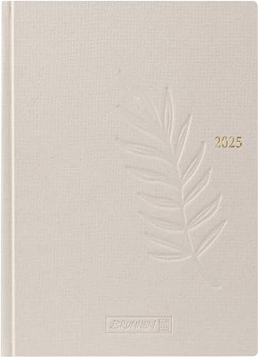BRUNNEN Taschenkalender Modell 731 (2025), 2 Seiten = 1 Woche, A6, 176 Seiten, Naturkarton, hanf von Brunnen