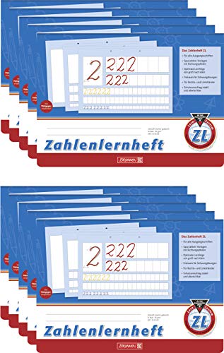 Brunnen Zahlenlernheft, 16 Blatt (10, A4 Lin. ZL) von BRUNNEN
