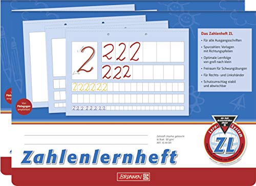 Brunnen Zahlenlernheft, 16 Blatt (2, A4 Lin. ZL) von BRUNNEN