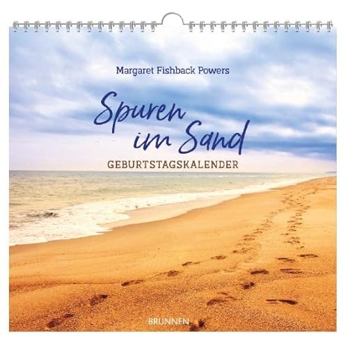 Spuren im Sand: Geburtstagskalender von BRUNNEN