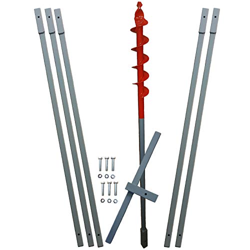 6m Erdbohrer mit 50mm Bohrkopf -VERLÄNGERBAR- auch als Brunnenbohrer, Handerdbohrer, Erdlochbohrer, Brunnenbohrgerät, Pflanzbohrer, Zaunbohrer, Pfahlbohrer UVM. einsetzbar ! … von Brunnenandi
