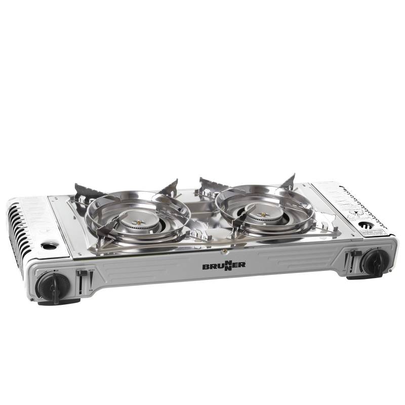 BRUNNER Gaskocher Devil Double Campingkocher 2-flammig Kochfeld 30mBar 2 x 2,2KW von Brunner