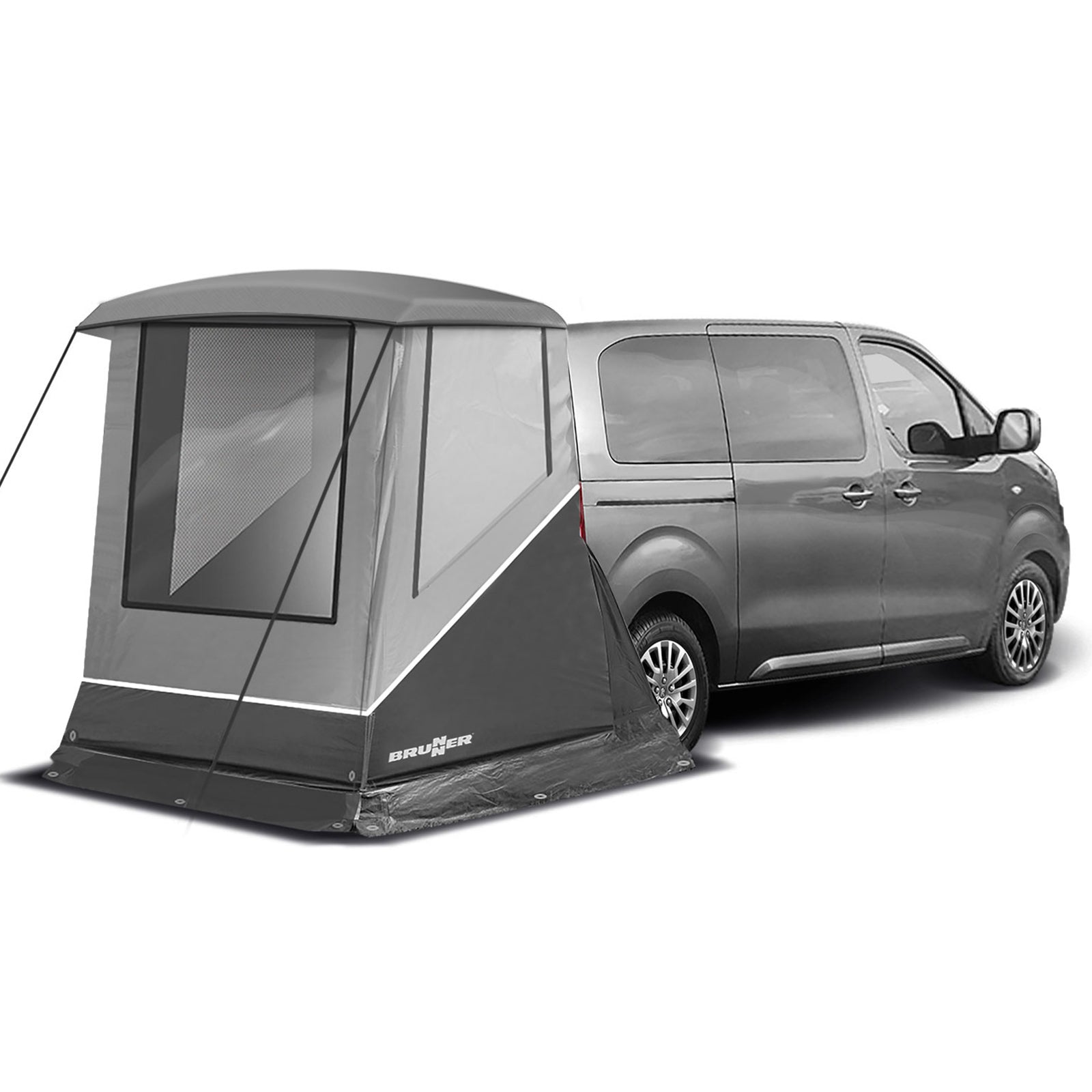 BRUNNER Heckzelt Escape Mini Camper Bus Vor Zelt SUV Auto Heck Klappe Camping von Brunner