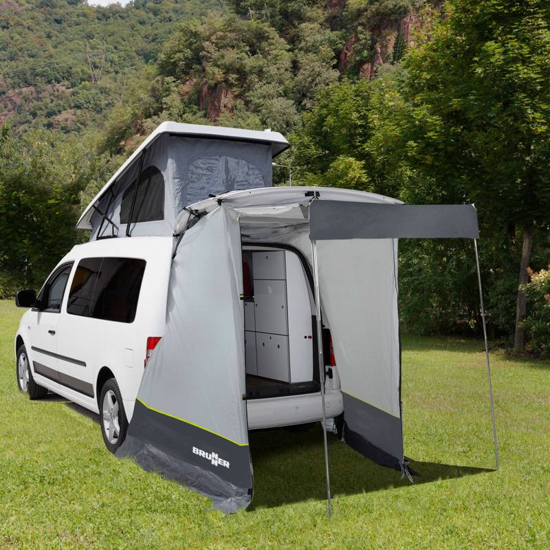 BRUNNER Heckzelt Pilote Caddy Mini Camper Bus Vor Zelt SUV Heck Klappe Camping von Brunner
