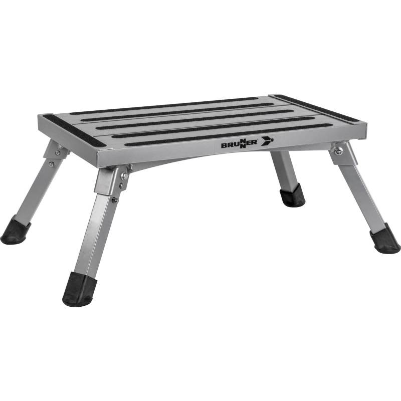 BRUNNER Klapptritt GoStep NG Wohnwagen Camping Einzel Tritt Stufe Antirutsch Alu von Brunner