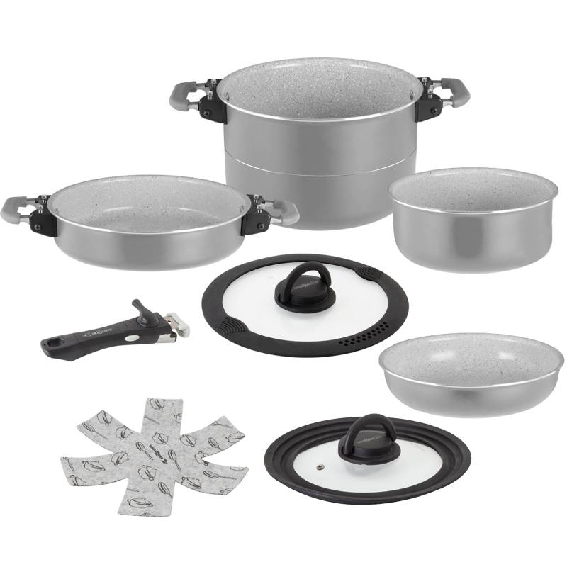 BRUNNER Koch Geschirr Set Fusion 7+1 Magnetic Camping Küche Topf Pfanne Keramik BRUNNER Koch Geschirr Set Fusion 7+1 Magnetic Camping Küche Topf Pfanne Keramik von Brunner