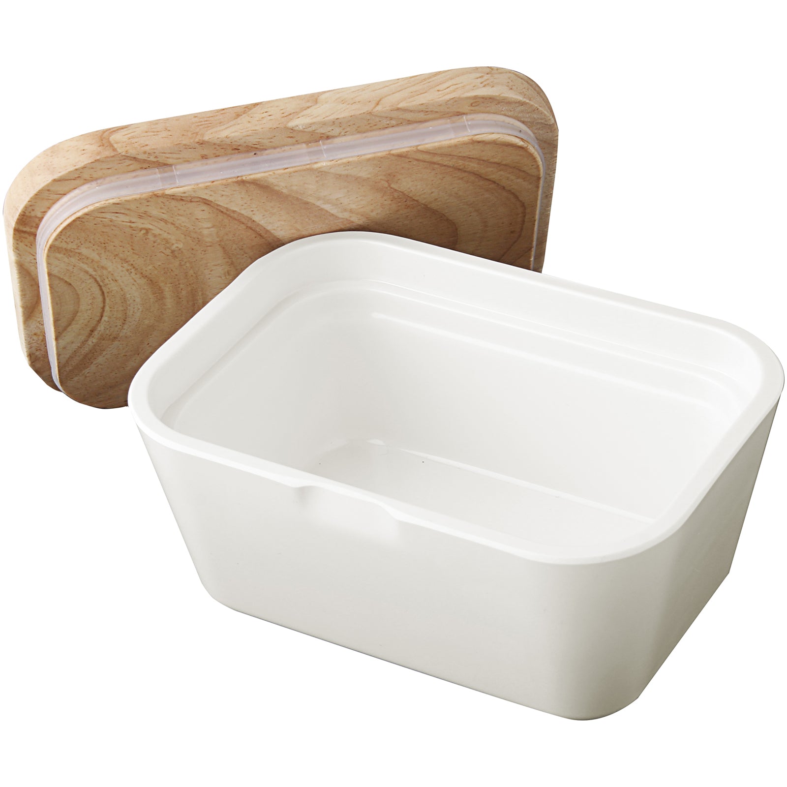 BRUNNER Melamin Butterdose Butter Schale Behälter Holz Brett Deckel Eckig-Weiß BRUNNER Melamin Butterdose Butter Schale Behälter Holz Brett Deckel Eckig-Weiß von Brunner