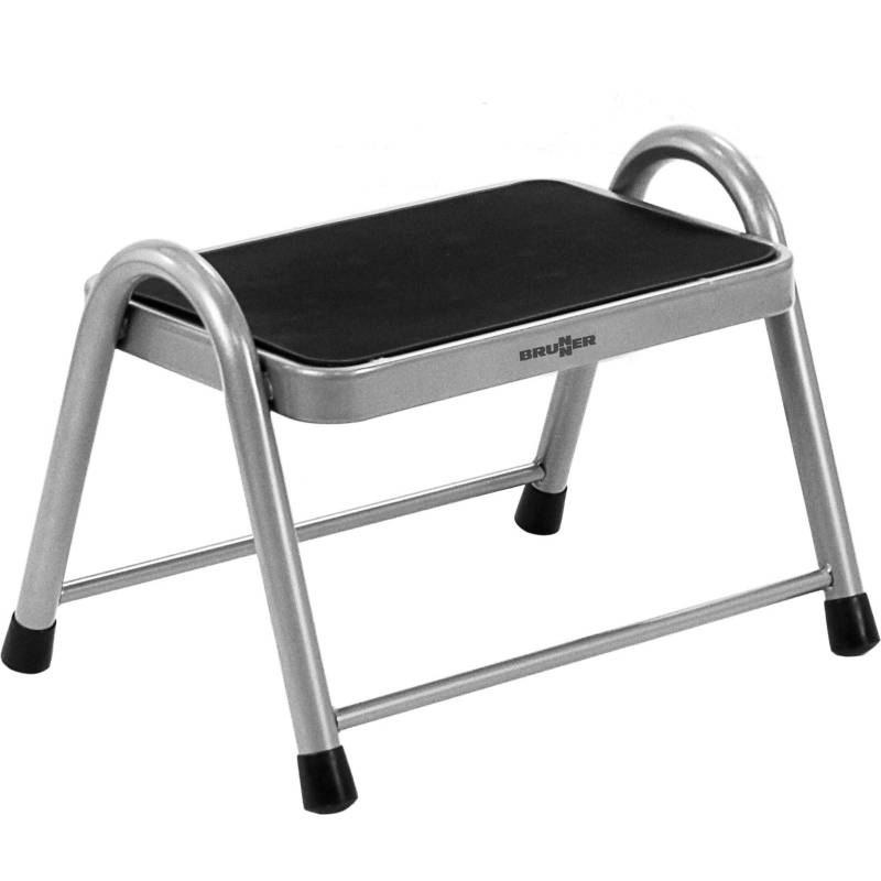 BRUNNER Trittstufe King Step Wohnmobil Leiter Tritt Hocker Camping Stahl 150 kg-Grau von Brunner