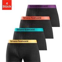 Bruno Banani Boxer, (Packung, 4 St.), mit farbigen Marken-Schriftzug am Bündchen von Bruno Banani