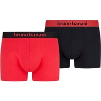 Bruno Banani Boxer "Flowing" 2er Pack, mit kontrastreichem Logobund von Bruno Banani
