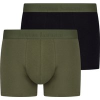 Bruno Banani Boxershorts "FLOWING" 2er Pack, mit kontrastfarbenem Bündchen von Bruno Banani