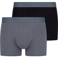Bruno Banani Boxershorts "FLOWING" 2er Pack, mit kontrastfarbenem Bündchen von Bruno Banani