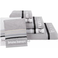 Bruno Banani Handtuch Set "Maja, 1 Duschtuch, 2 Handtücher, 2 Gästehandtücher, 2 Waschhandschuhe", (Set, 7 St., 1 Duschtuch-2 Handtücher-2 Gästetücher-2 Waschhandschuhe), mit Bordüre und Markenlogo, 7 teiliges Handtücher Set, 100% Baumwolle von Bruno Banani